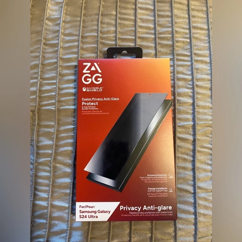 NEW-ZAGG InvisibleShield FusionPrivacy AntiGlare SamsungGalaxyS24Ultra Protector